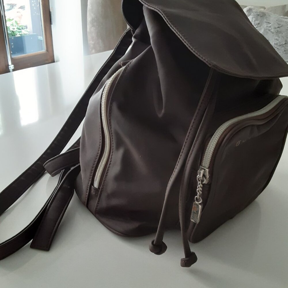 Brown Guess Backpack - Rubberized Surface - image 6